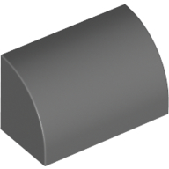 Brick Curved 1 x 2 x 1 No Studs (37352)