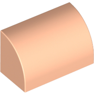 Brick Curved 1 x 2 x 1 No Studs (37352)