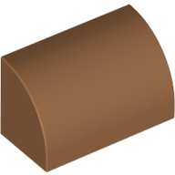 Brick Curved 1 x 2 x 1 No Studs (37352)