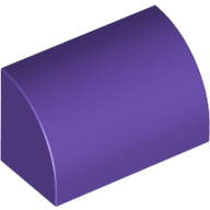 Brick Curved 1 x 2 x 1 No Studs (37352)