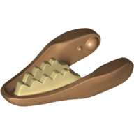 Animal Body Part, Dinosaur, Raptor / Dilophosaurus Lower Jaw with Tan Teeth Print (37407pr0001)