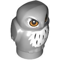 Animal, Bird, Owl, Baby with White Chest, Orange Eyes print (3753pr0002)