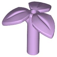 Plant, Stem with 3 Leaves and Bottom Pin (37695)