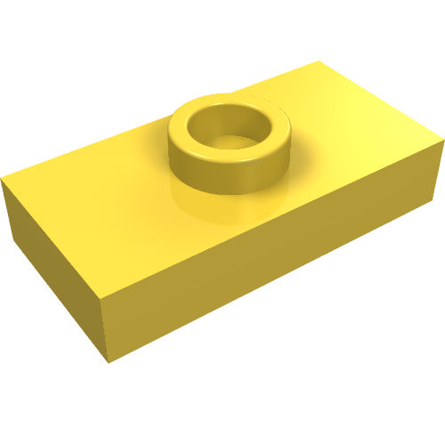 Plate Special 1 x 2 with 1 Stud without Groove (Jumper) (3794a)