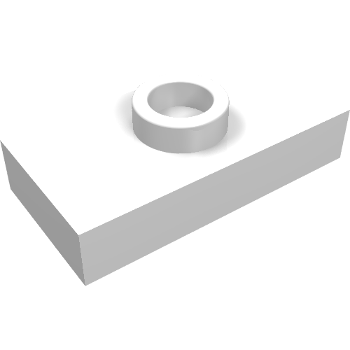 Plate Special 1 x 2 with 1 Stud without Groove (Jumper) (3794a)
