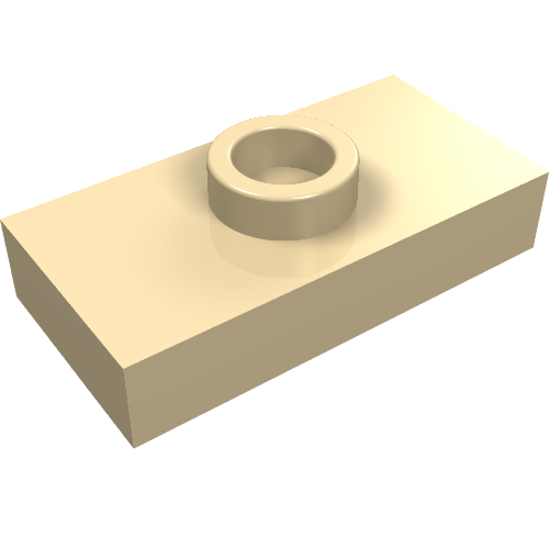 Plate Special 1 x 2 with 1 Stud without Groove (Jumper) (3794a)