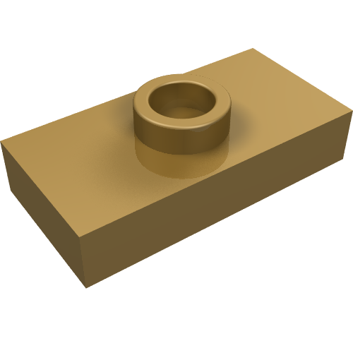 Plate Special 1 x 2 with 1 Stud without Groove (Jumper) (3794a)