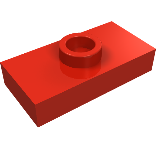 Plate Special 1 x 2 with 1 Stud without Groove (Jumper) (3794a)