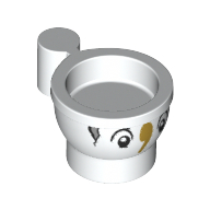 Equipment Cup / Teacup with Face and Crack Print (Chip) (38014pr1005)