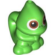 Animal, Chameleon, Standing, Hole on Top and Tail with Brown Eyes Print (Pascal) (38106pr0002)