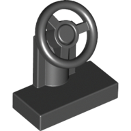Steering Stand 1 x 2 with Black Steering Wheel (3829c01)