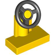 Steering Stand 1 x 2 with Black Steering Wheel (3829c01)