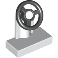 Steering Stand 1 x 2 with Black Steering Wheel (3829c01)