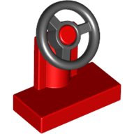 Steering Stand 1 x 2 with Black Steering Wheel (3829c01)