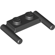 Plate Special 1 x 2 with Handles [Flat Ends / Low Attachment] (3839b)