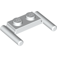 Plate Special 1 x 2 with Handles [Flat Ends / Low Attachment] (3839b)