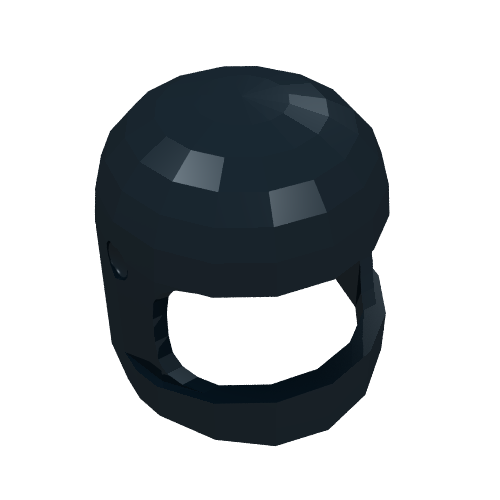Helmet Classic with Thick Chin Guard and Visor Dimples (3842b)