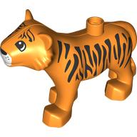 Duplo Animal Tiger Adult New Style, Semi-circular Eyes Print (38834pr0002)