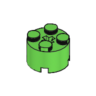Brick Round 2 x 2 with Axle Hole (3941)