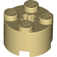 Brick Round 2 x 2 with Axle Hole (3941)