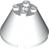 Cone 4 x 4 x 2, Axle Hole [Plain] (3943b)