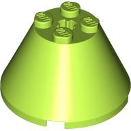Cone 4 x 4 x 2, Axle Hole [Plain] (3943b)
