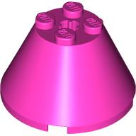 Cone 4 x 4 x 2, Axle Hole [Plain] (3943b)