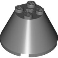 Cone 4 x 4 x 2, Axle Hole [Plain] (3943b)