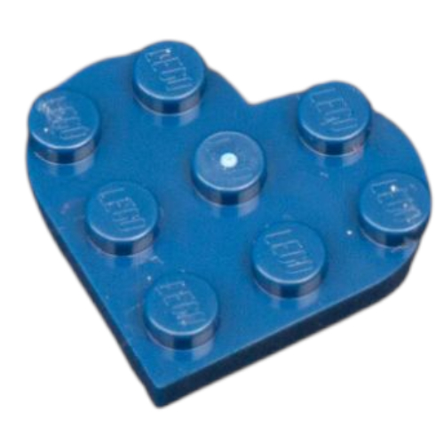 Plate Angled 3 x 3 with Heart Shape (39613)