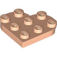 Plate Angled 3 x 3 with Heart Shape (39613)