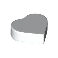 Tile 1 x 1 Heart (39739)
