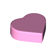 Tile 1 x 1 Heart (39739)