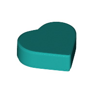 Tile 1 x 1 Heart (39739)