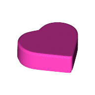 Tile 1 x 1 Heart (39739)