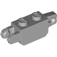 Hinge Brick 1 x 2 Locking with 1 Finger Vertical End and 2 Fingers Vertical End, 7 Teeth (39893)
