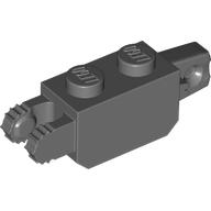 Hinge Brick 1 x 2 Locking with 1 Finger Vertical End and 2 Fingers Vertical End, 7 Teeth (39893)