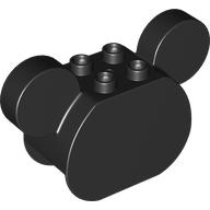 Duplo Brick 2 x 4 x 2 Rounded Ends and Mouse Ears [Plain] (39921)