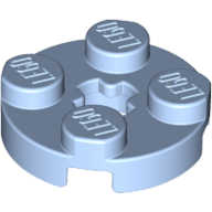 Plate Round 2 x 2 with Axle Hole Type 1 (+ Opening) (4032a)