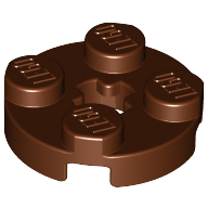 Plate Round 2 x 2 with Axle Hole Type 1 (+ Opening) (4032a)