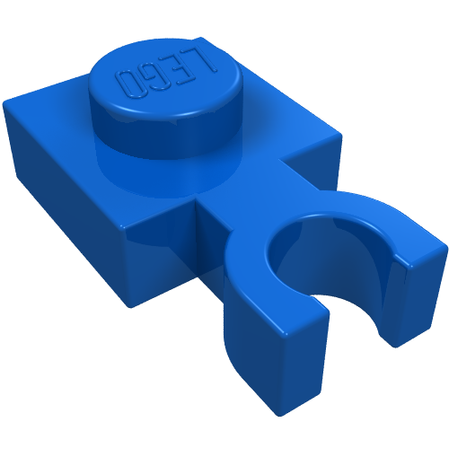 Plate Special 1 x 1 with Clip Vertical [Thin U Clip] (4085b)
