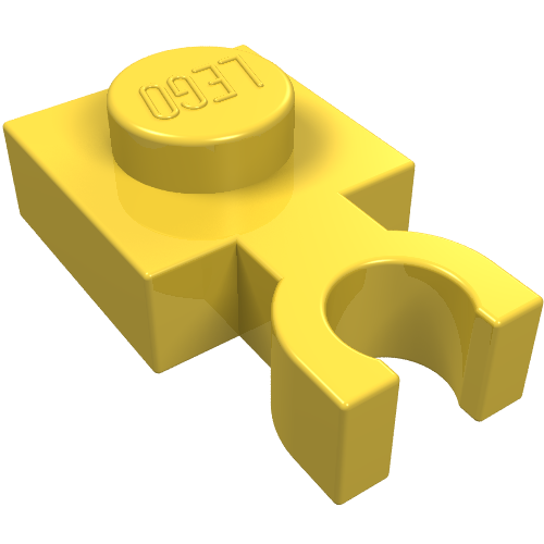 Plate Special 1 x 1 with Clip Vertical [Thin U Clip] (4085b)