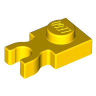 Plate Special 1 x 1 with Clip Vertical [Thick U Clip] (4085c)