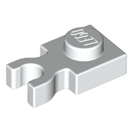 Plate Special 1 x 1 with Clip Vertical [Thick U Clip] (4085c)