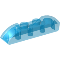 Brick Curved 1 x 4 with Sloped Ends and Two Top Studs (40996)