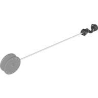 Duplo Winch Drum Narrow with White String and Black Thin Hook with Stud Case, Fixed (41169c01)