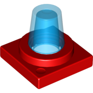 Duplo Flashlight, 2 x 2 Base with Trans-Dark Blue Light (41195c03)