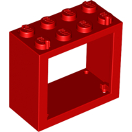 Window 2 x 4 x 3 Frame with Solid Studs (4132)
