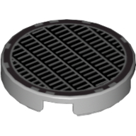 Tile Round 2 x 2 with Fine Mesh Grill Print (4150pr0022)