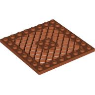Plate Special 8 x 8 with Grille [Hole in Center] (4151b)