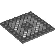 Plate Special 8 x 8 with Grille [Hole in Center] (4151b)